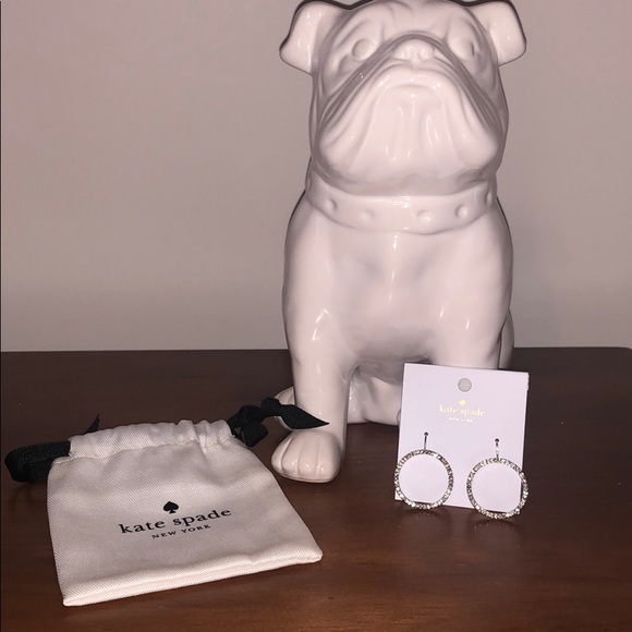 Super Cute Kate Spade ♠️ Full Circle Earrings 🌸 - Picture 2 of 4